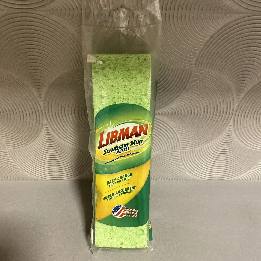 Libman Scrubster Mop Refills Easy Change Snap On Refill Super Absorbent